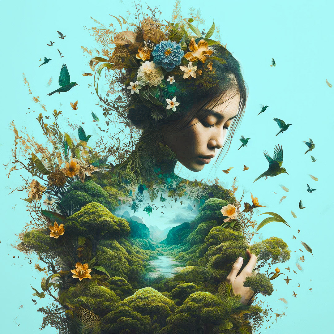 Merging with Nature - Digital Art by Andrew Kavanagh
