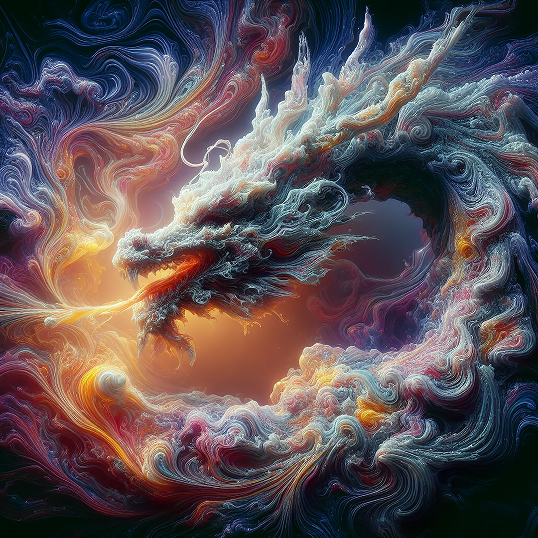 Dragon Dreams Itself - Digital Art by Andrew Kavanagh