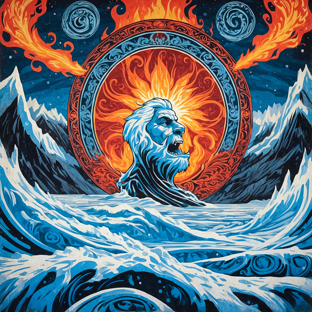 Ice and Fire - Digital Art by Andrew Kavanagh