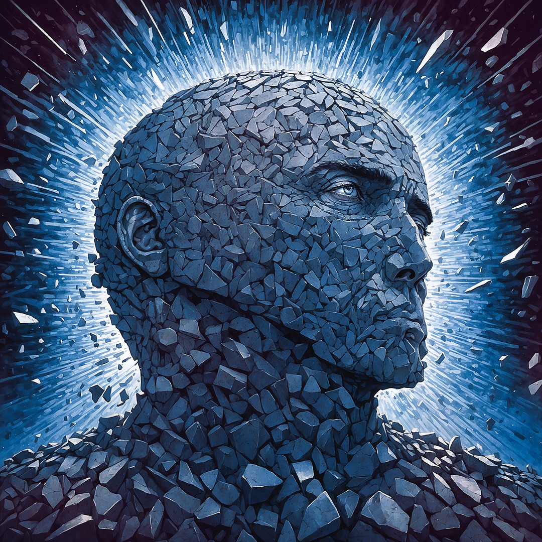 Man of Stone - Digital Art by Andrew Kavanagh